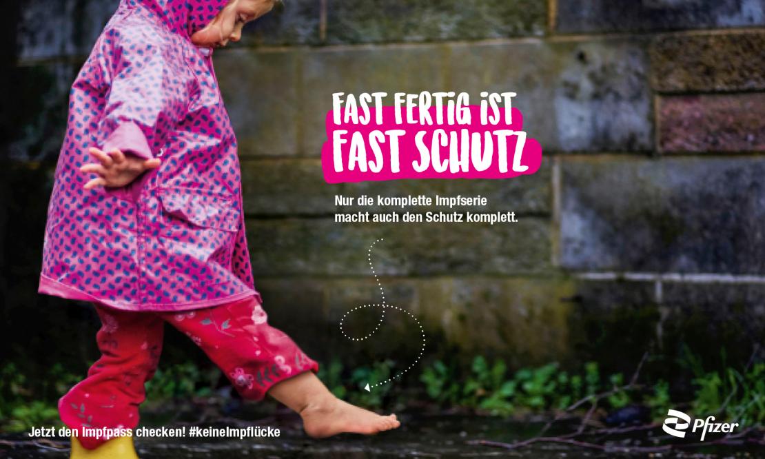 Kampagnen Motiv – Fast fertig ist fast Schutz