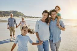 Familie am Strand