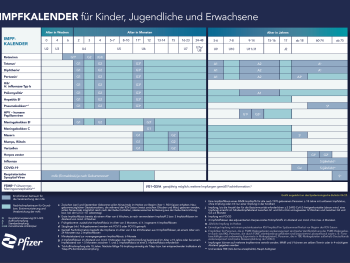 Impfkalender nach der STIKO: Wann steht welche Impfung an?
